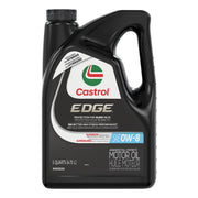 Castrol EDGE 0W-8 front bottle showing brand and size, assuring trusted protection
