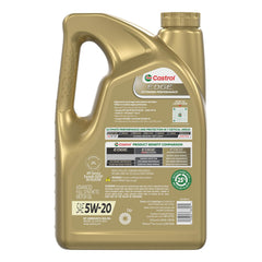 Castrol EDGE cap close-up displaying textured grip and resealable design for spill control