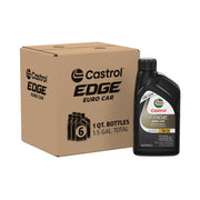 Castrol EDGE Euro 5W-30 K front packaging showing branding and quart benefit