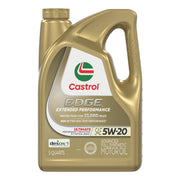 Castrol EDGE Extended Performance front label showing product identity and premium benefit