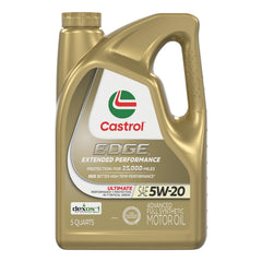 Castrol EDGE Extended Performance front label showing product identity and premium benefit