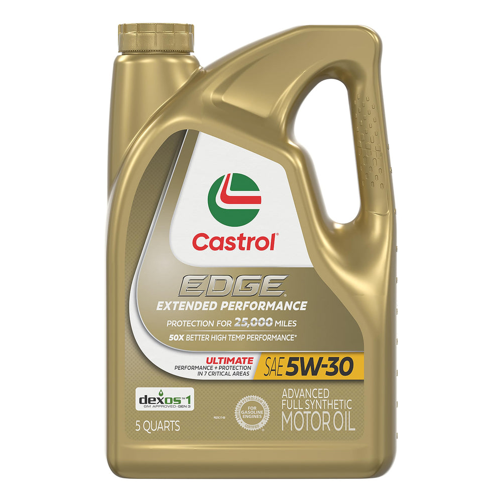 Castrol EDGE front label showing product name and size for clear identification