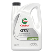 Castrol GTX front label showing product and benefits for clean engines
