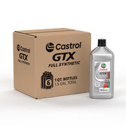 Castrol GTX bottle front view showing label and quart size, brand clarity and convenience