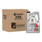 Castrol GTX full synthetic 0W-20 front pack shows product and benefits