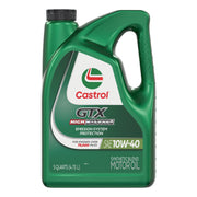 Castrol GTX High Mileage front label showing product name and benefits