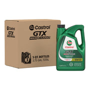 Castrol GTX front packaging showing brand and 10W-30 in use benefits