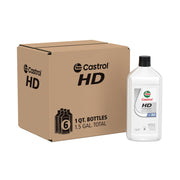 Castrol HD-30 front packaging showing six quart bottles and bulk value