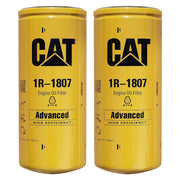 CAT 1R-1807 front view pack of two showing labels and OEM fit