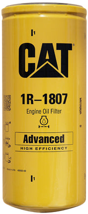 CAT 1R1807 front view showing label and fitment, ensures correct OEM replacement