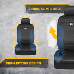 CAT Flexfit installed on car front seats, protects upholstery