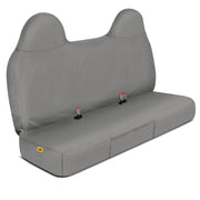 Cat front bench overview showing full cover protecting seat and preserving interior
