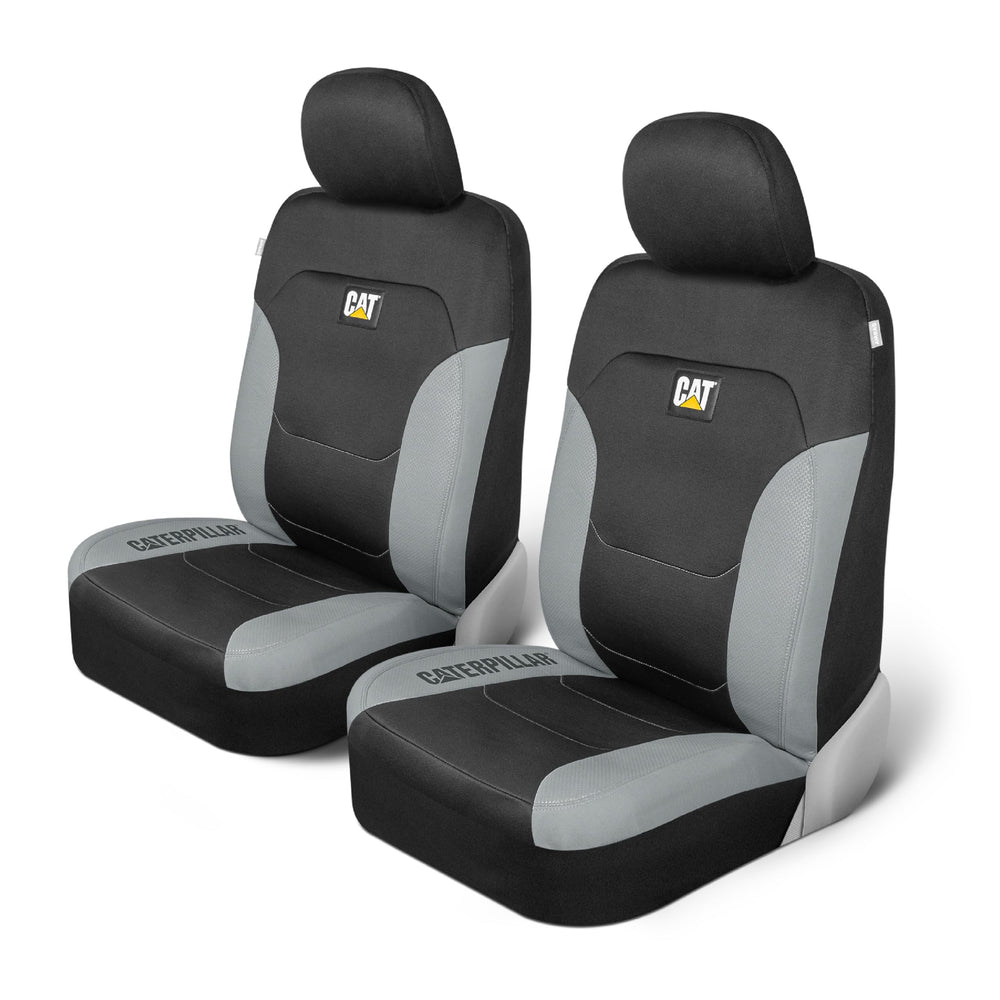 CAT front seat covers front view showing fit and protection benefits