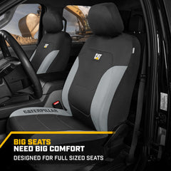 CAT side stitching visible to ensure airbag compatibility and safety