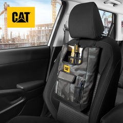 CAT organizer holding bottle and phone, provides quick access on drives