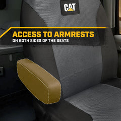 CAT detail of straps and fasteners showing secure installation benefit