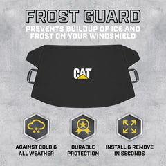 CAT folded cover in storage pouch for compact transport and tidy trunk benefit