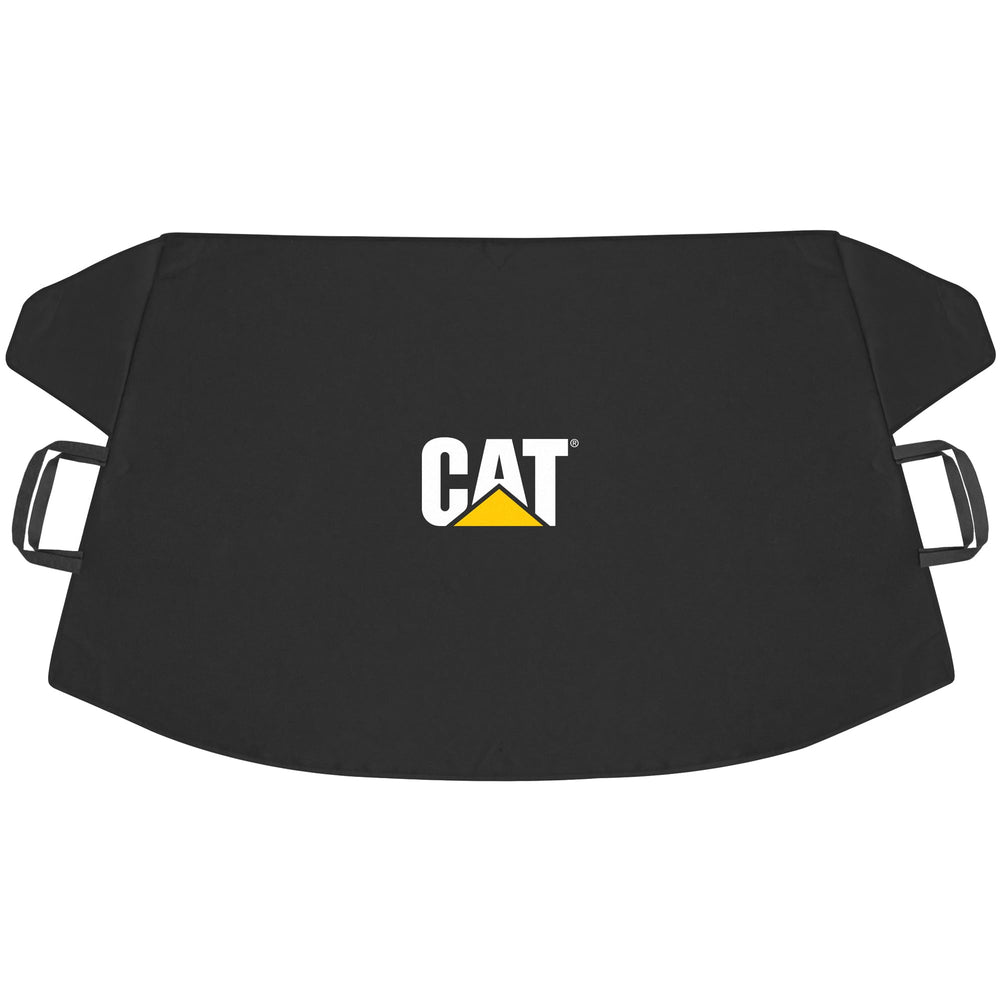 CAT front view of windshield cover showing full coverage and easy removal benefit