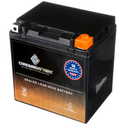 CB CHROMEBATTERY front view showing compact 12V design and starter power