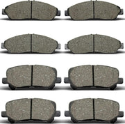 CCTECHMASS front pads packaging showing full 8-piece kit and fitment info benefit: easy full-axle replacement