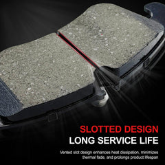 CCTECHMASS rear pads packaging highlighting rear set and compatibility to reduce installation guesswork