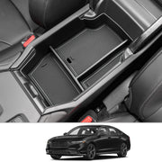 CDEFG front view of tray showing tidy compartments and easy access