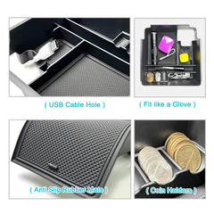 CDEFG cable pass-through routing phone charger neatly and reducing clutter