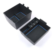 CDEFG front view of console tray showing clean fit and added organization