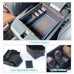 CDEFG view of lower compartment showing extra hidden storage capacity