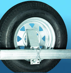CE Smith size comparison with ruler and wheel showing fit for up to 15-inch tires