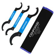 CENFORGE front view of three-piece spanner set showing fit options and versatility