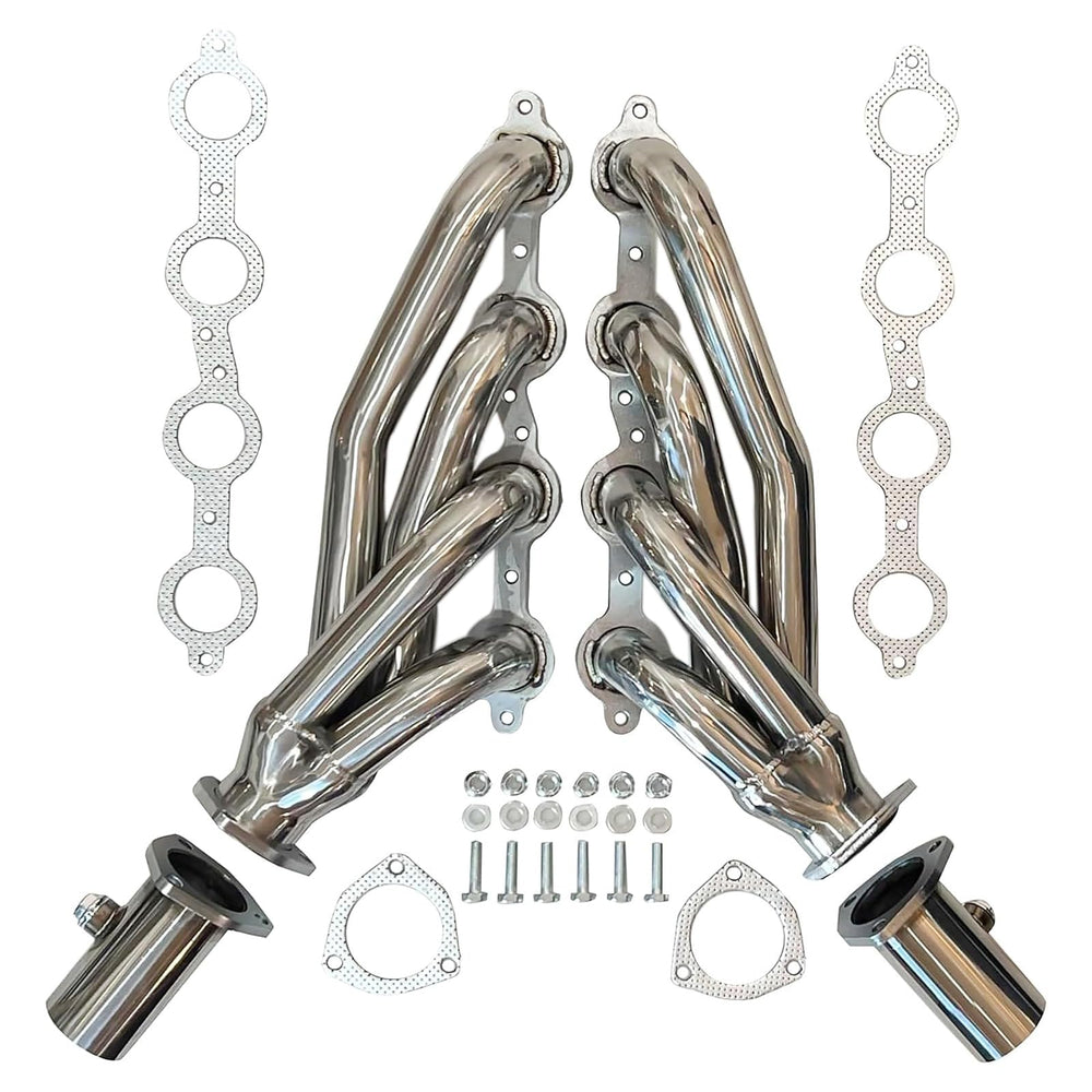 Certified Automotive Experts front view showing complete shorty header set benefits fitment