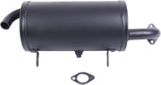 Chamixx muffler front view showing fit and restored exhaust function