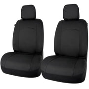 Champlus front seat covers front view showing clean OEM look and protection