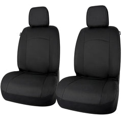 Champlus front seat covers front view showing clean OEM look and protection