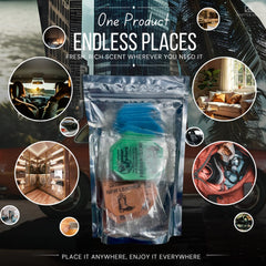 CHAPTER 29 wafer placed in car cupholder demonstrating clean fragrance delivery