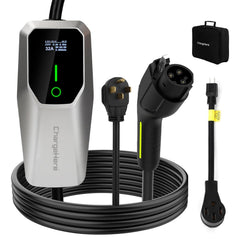 CHARGEHERE front packaging showing model and benefits