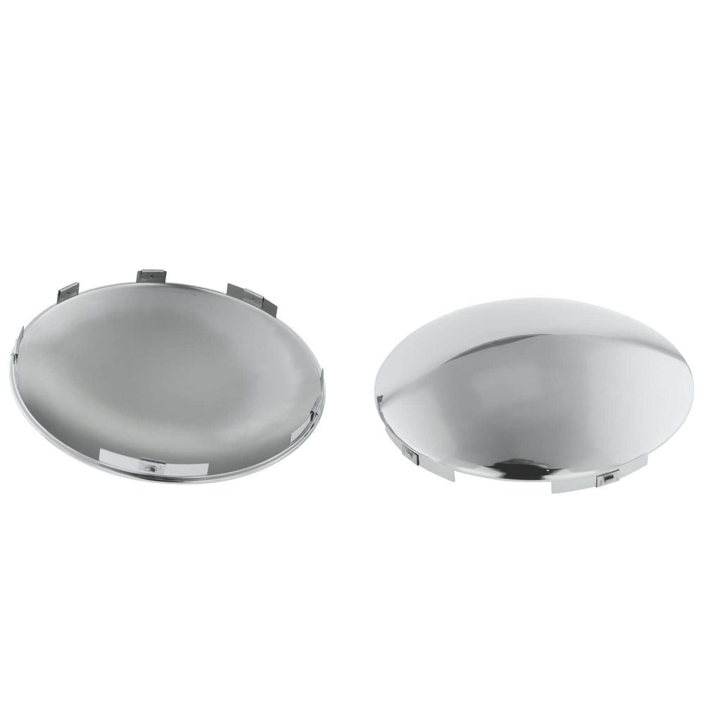 CHDT66 chrome hub cap front view showing dome top and bright finish for truck curb appeal
