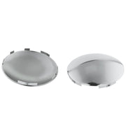 CHDT66 chrome hub cap front view showing dome top and bright finish for truck curb appeal