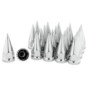 CHDT66 chrome spike front view showing polished finish and aggressive look for trucks
