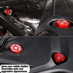 CHEAYAR oil cap cover close detail showing precise fit and scratch concealment