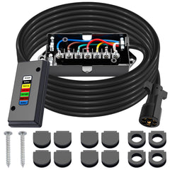 CheeMuii front view of packaged kit showing complete harness and junction box benefit: ready installation