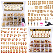 CheeMuii kit layout showing full 136-piece DOT fitting assortment for repair readiness