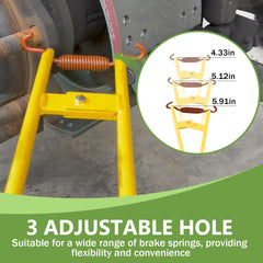 Chelhead LT890 in use on a semi drum brake demonstrating one-handed installation advantage