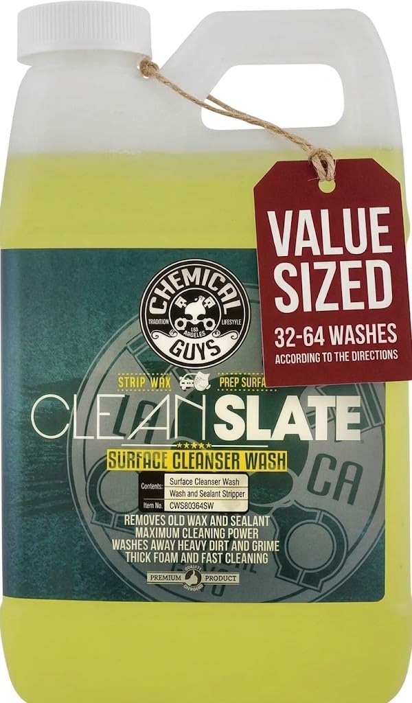 Chemical Guys front label showing Clean Slate and citrus scent for effective prep