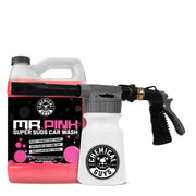Chemical Guys Foam Blaster EZ front view showing easy hose connection and fast setup benefit