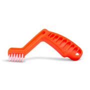 Chemical Guys brush front view showing ergonomic handle and durable build for safer cleaning