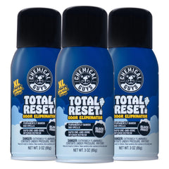 Chemical Guys fogger front view showing can and label benefit of strong deodorizing