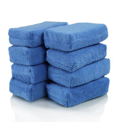 Chemical Guys front pack of eight applicator pads showing value and contents