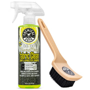 Chemical Guys front packaging showing cleaner and brush, highlights quick cleaning